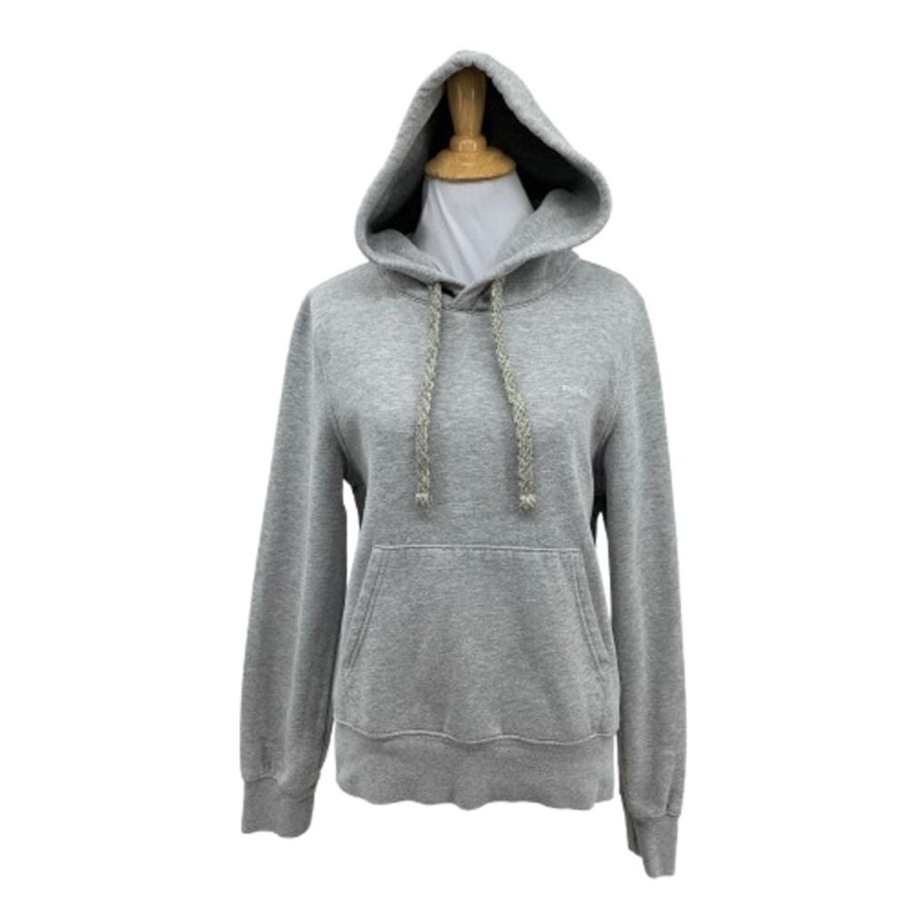 Prana Hoodie Womens M Medium Gray Standard Fit Fleece Lined Pullover Sweatshirt